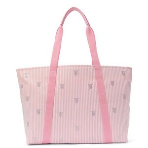 Victoria's Secret Light Pink Tote with Stripes NWT